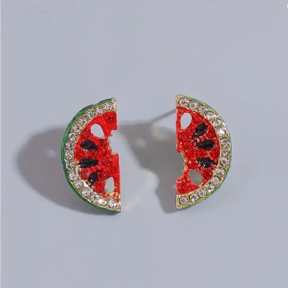 🍉 Betsey Johnson sparkling & sweet & juicy watermelon slice earrings 🍉